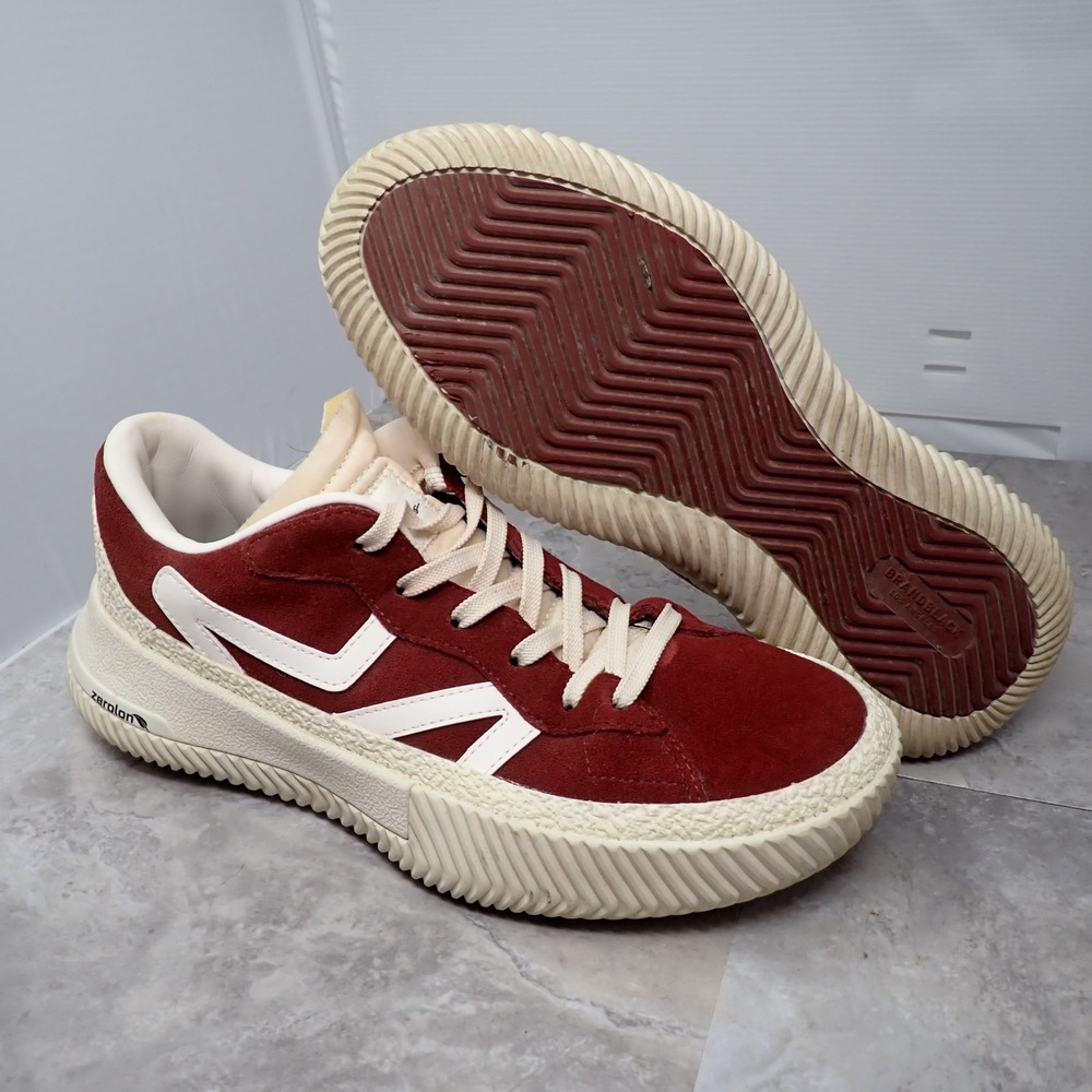Brandblack Los Angeles Burgundy Suede Zerolon Platform womens Low Top